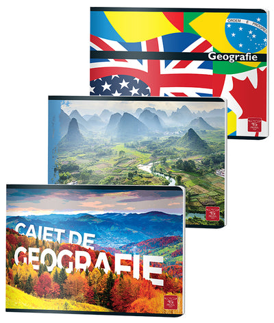 Caiet Geografie 24 File Color Pigna