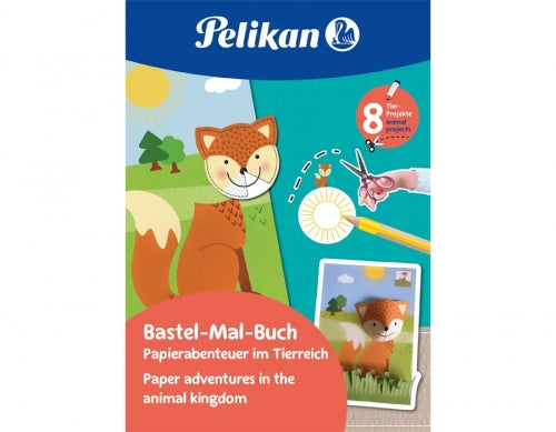 Carte de colorat, 36 pagini, FSC, motiv animale, Pelikan