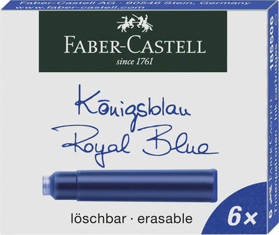 Cartuse Cerneala Mici Albastre 6 Buc/Cutie Faber-Castell