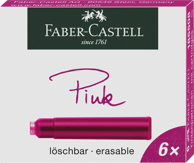 Cartuse Cerneala Mici Roz 6 Buc/Cutie Faber-Castell
