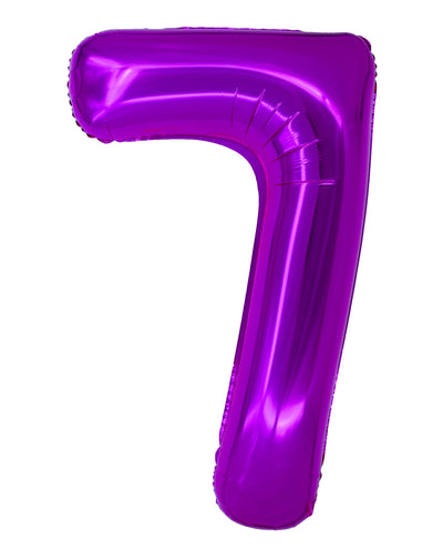 Balon Folie Cifra 7 Roz 100 Cm Daco Bl1007Rz