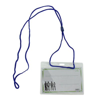 Ecuson Orizontal Cu Snur Ecada Albastru 54002A