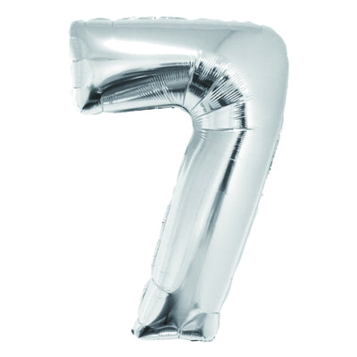 Balon Folie Cifra 7 Argintiu 100 Cm Daco Bl1007Ag