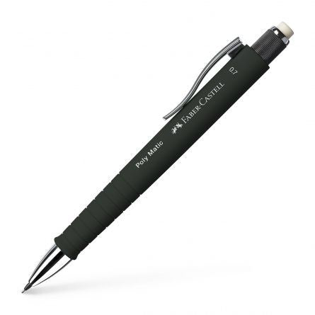 Creion mecanic 0.7mm Poly matic negru FABER-CASTELL