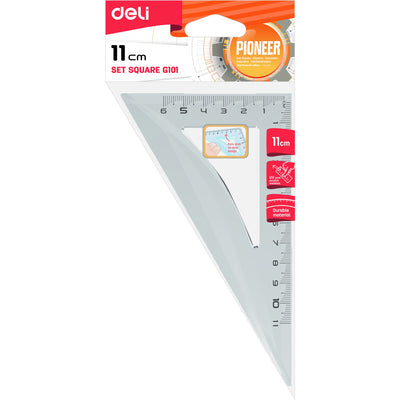 Echer 11Cm 30/60 Grade Transparent Deli