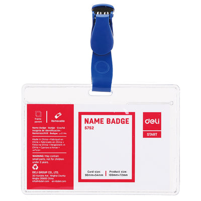 Ecuson Orizontal Cu Clips 90*54Mm Deli