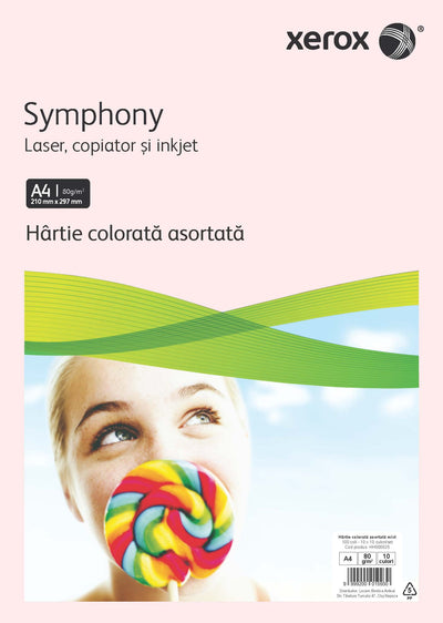 Hartie Copiator A4 Asortata Mixt 80G 10X10 Culori 100/Top Xerox