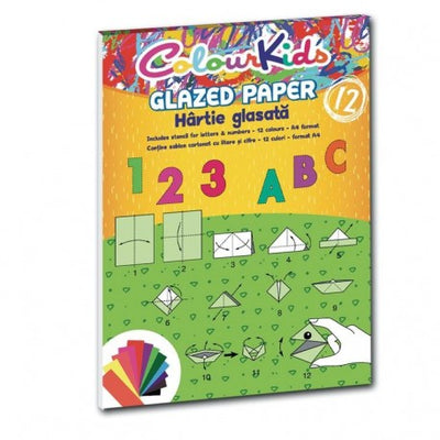 Hartie Glasata A4 12 Culori/Set Colour Kids Pigna