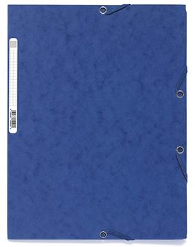 Mapa Carton Cu Elastic 400G Albastra Exacompta