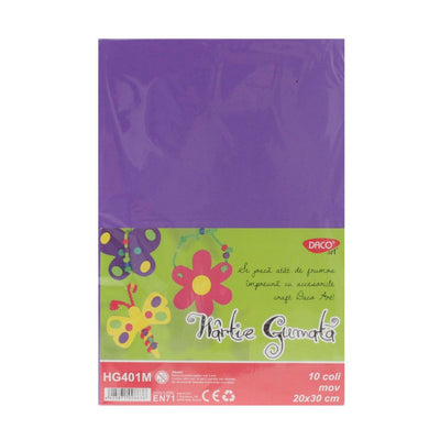Hartie Gumata Hg401M 20X30 Cm 10Coli Mov Daco