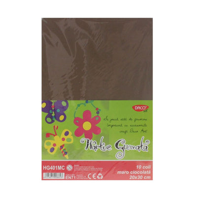 Hartie Gumata Hg401Mc 20X30 Cm 10Coli Maro Ch Daco