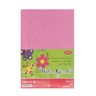Hartie Gumata Hg401Rz 20X30 Cm 10Coli Roz Daco