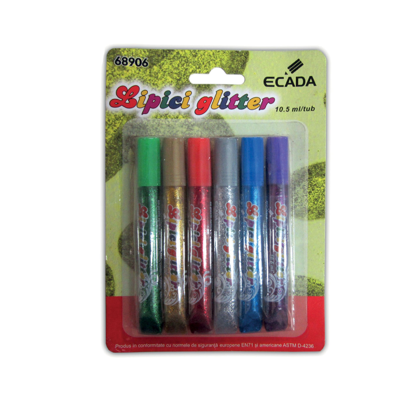 Lipici Glitter Set 6 Ecada 68906