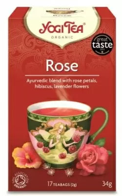 Ceai bio de Trandafiri, 17 pliculete 34g, Yogi Tea