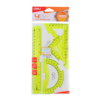 Set Geometrie 4 Piese Color Eg00402 Deli