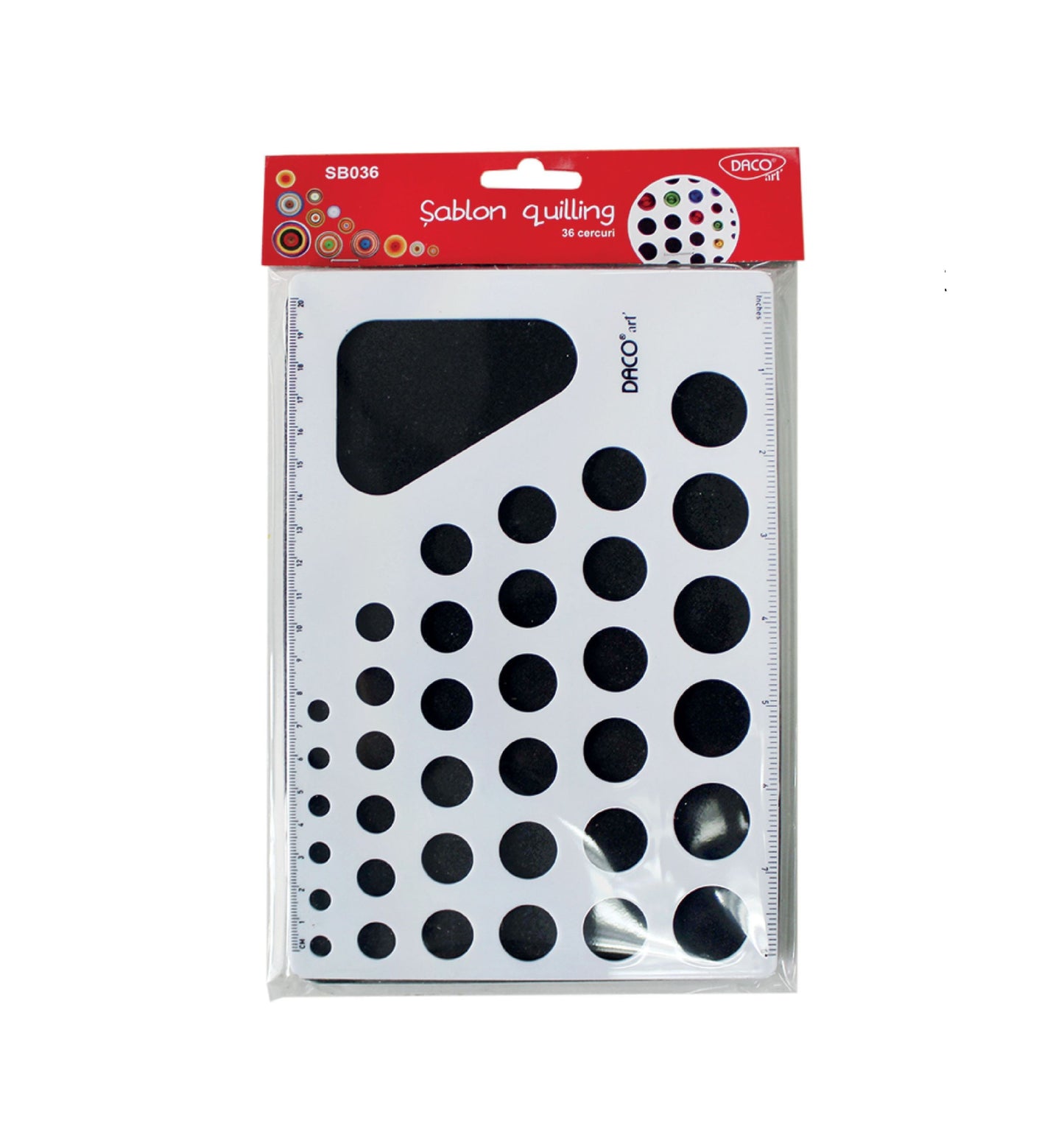 Sablon Quilling 36 Cercuri Daco Sb036
