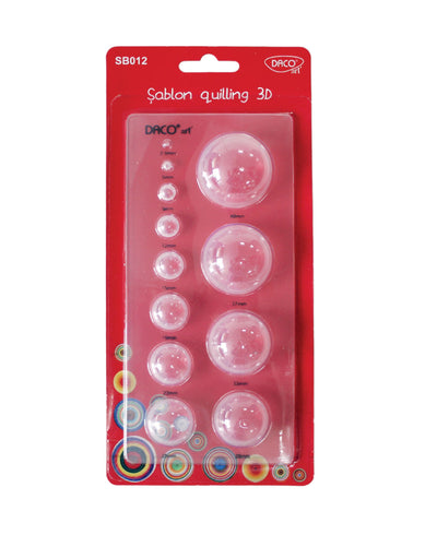 Sablon Quilling 3D 12 Forme Daco Sb012