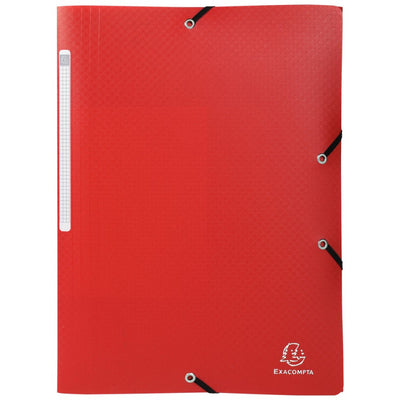 Mapa Plastic Cu Elastic Si Etich Cotor A4 Rosie Exacompta