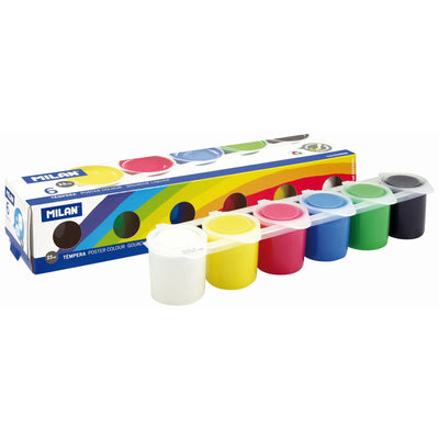 Tempera 6 Culori Milan 25Ml/Culoare 0329906