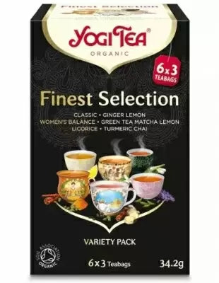 Selectie de ceaiuri bio Finest Selection, 6 sortimente 34.2g, Yogi Tea