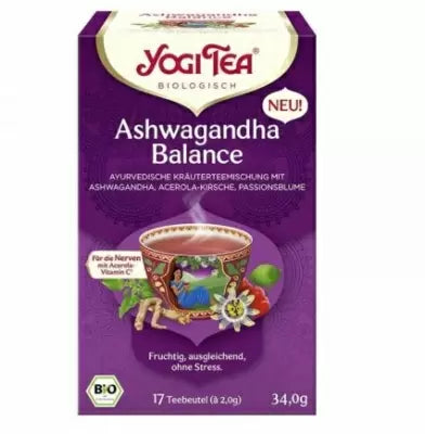Ceai bio Ashwagandha Balance, 17 pliculețe 34,0g, Yogi Tea