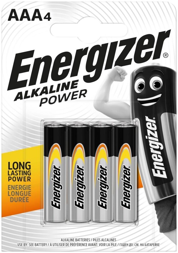 Set 4 baterii Energizer Alcaline Power R03/AAA