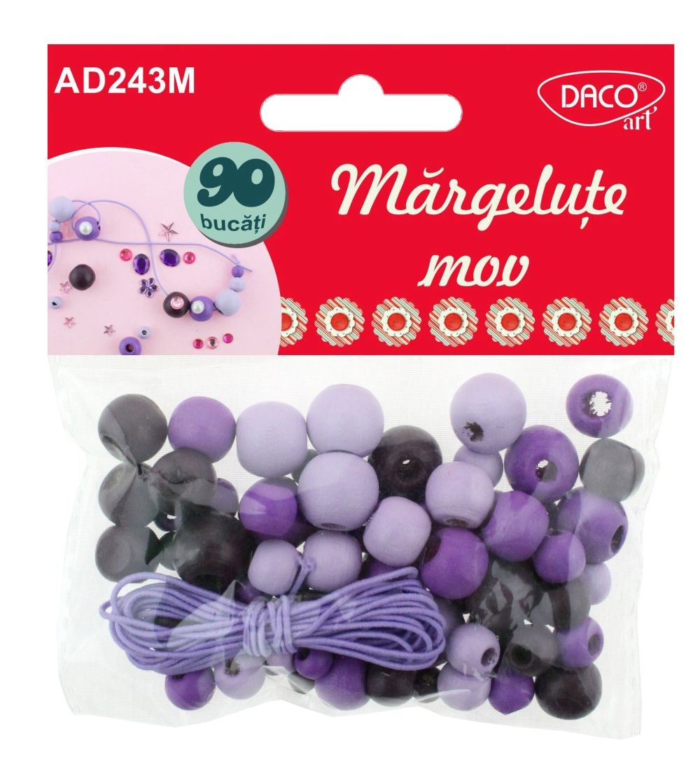 Accesorii Craft - Ad243 Margelute Mov Daco