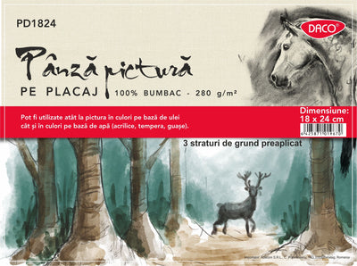 Panza Pictura Pe Carton 18X24Cm Daco Pd1824