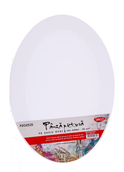 Panza Pictura Pe Sasiu Oval 25X35Cm Daco Pzo2535