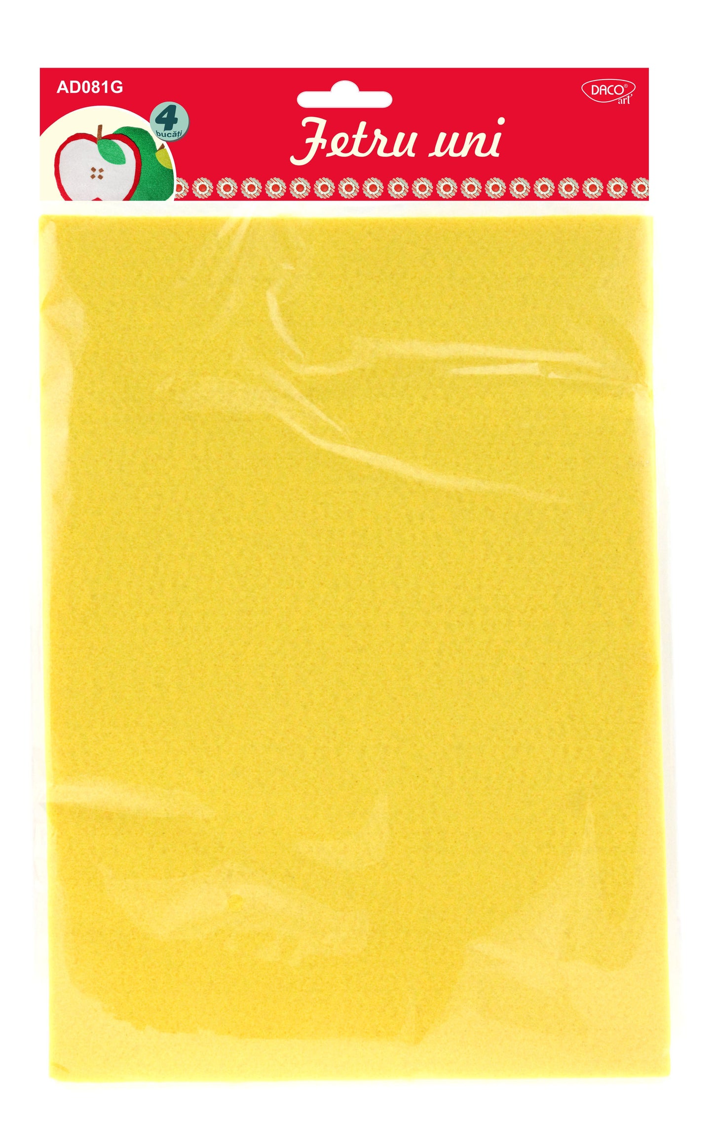 Accesorii Craft - Ad081G Fetru Uni Set4 Galben
