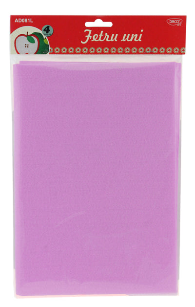 Accesorii Craft - Ad081L Fetru Uni Set 4 Lila
