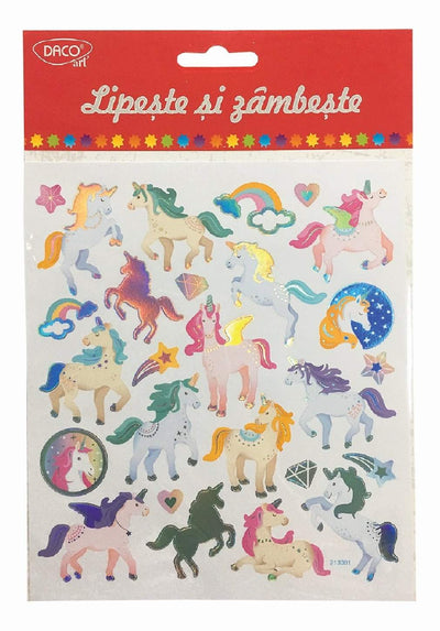 Abtibild - Ab059 Unicorni Lipeste Si Zambeste Daco