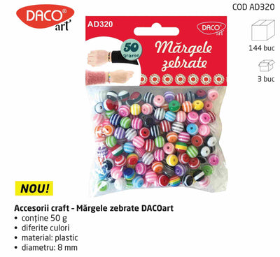 Accesorii Craft - Ad320 Margele Zebrate Daco