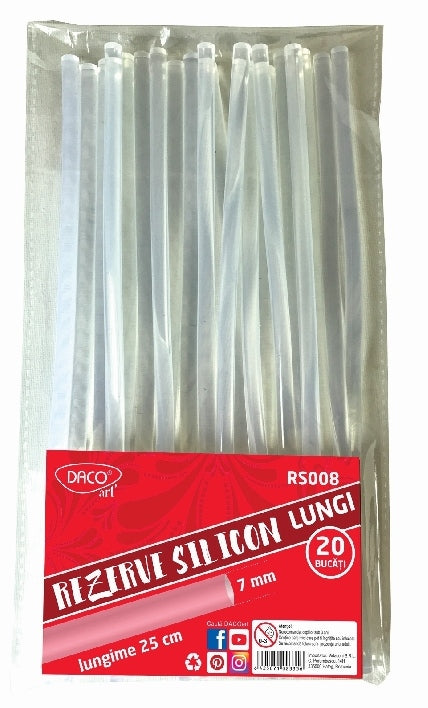 Rezerva Silicon 7Mm 25Cm Set 20 Rs008 Daco