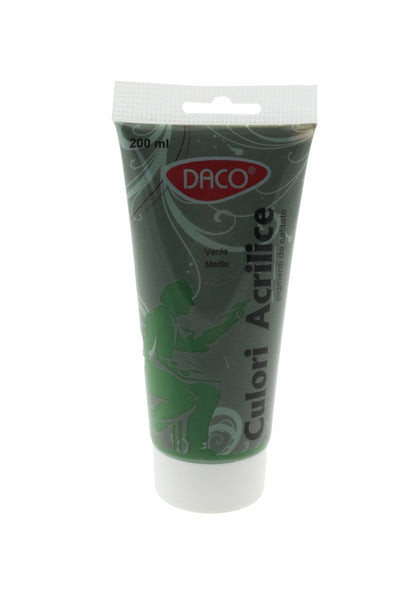 Culori Acril 200Ml Daco Verde Mediu Cu3200Vm