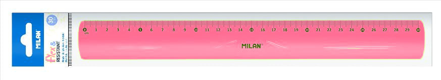 Liniar 30Cm Flexibil Roz Milan 353801P