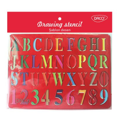 Sablon Desen Alfabet Daco Sb002A