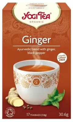 Ceai bio de Ghimbir, 17 pliculete 30.6g, Yogi Tea
