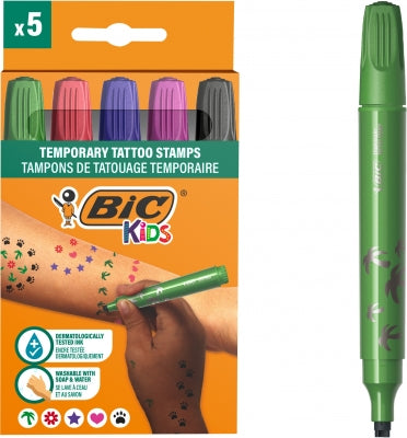 Tatuaje Temporare Bic, Kids, 5 Stampile, Bl/5