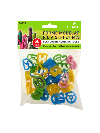Forme Modelat Plastilina 36 Litere Si Cifre Ecada 84921