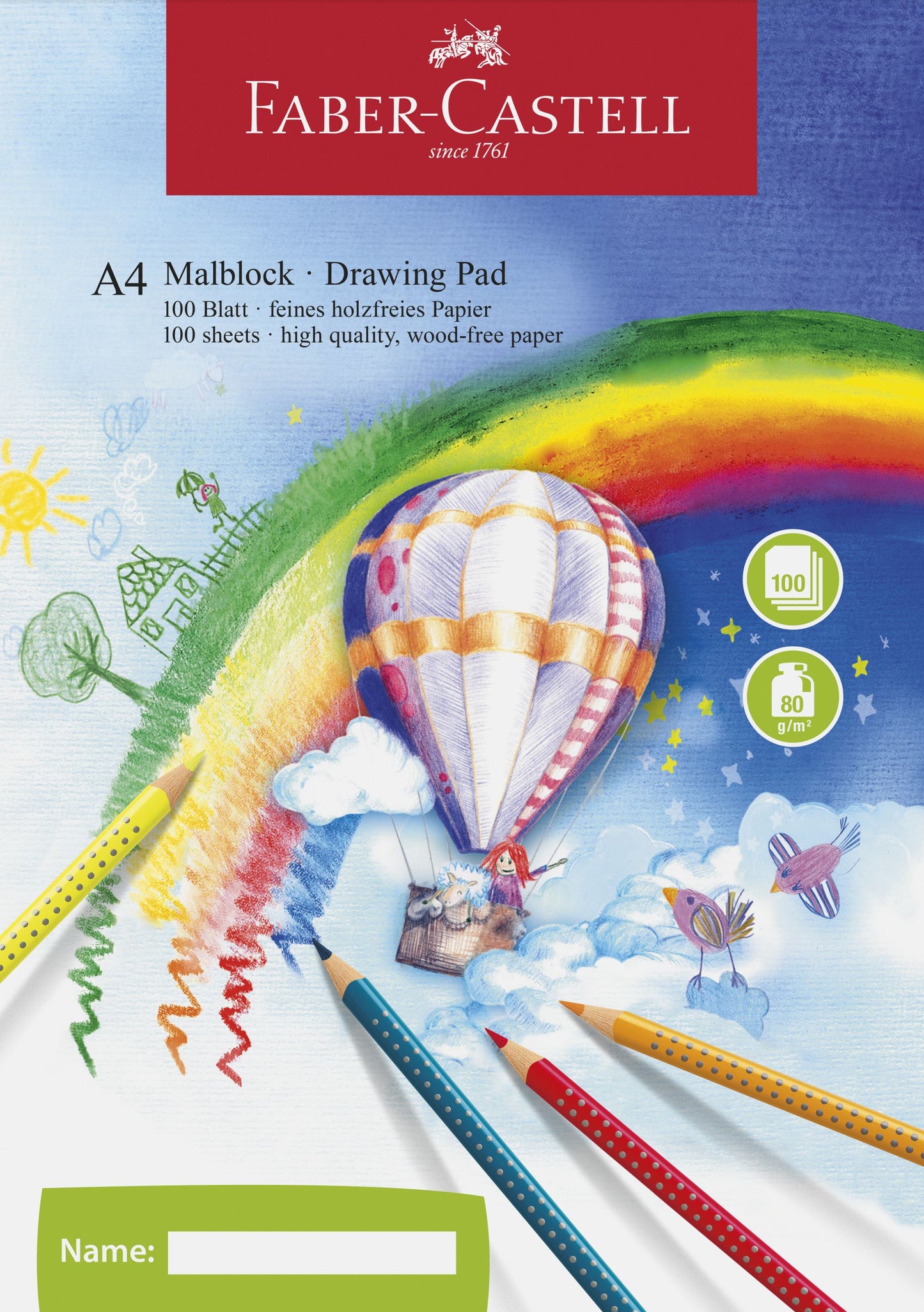 Bloc Desen A4 100 File 80G/Mp Faber-Castell