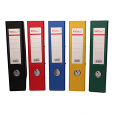 Biblioraft Carton Plastifiat Cu Margine Metalica, Buzunar Plastic, A4, 5Cm Evoffice - Verde