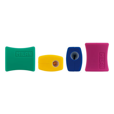 Ascutitoare Plastic Dubla Cu Container Double Milan