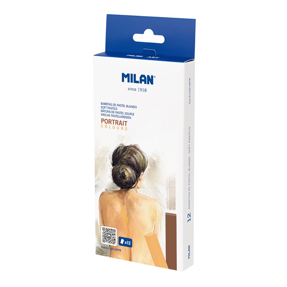 Creion Color Pastel Soft Portret 12C Milan 6110212Ptr
