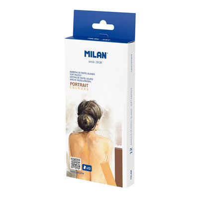 Creion Color Pastel Soft Portret 12C Milan 6110212Ptr