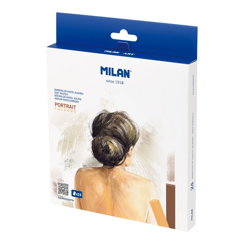 Creion Color Pastel Soft Portret 24C Milan 6110224Ptr