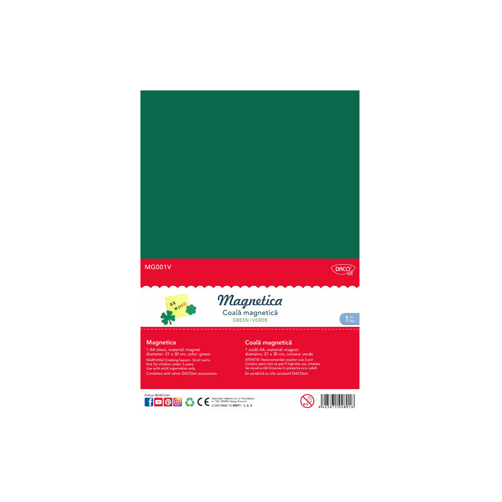 Folie Magnetica A4 Verde Daco