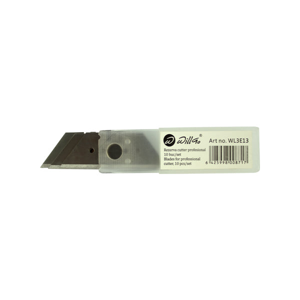 Rezerva pentru cutter 18 mm profesional, 10 buc/set Willgo