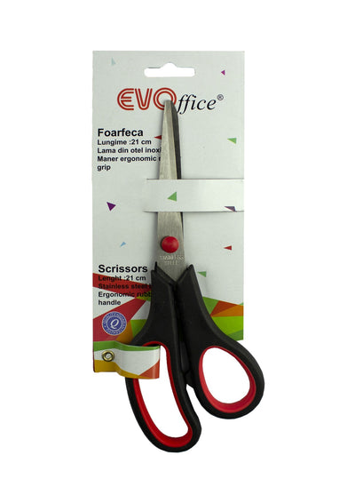 Foarfeca 21 Cm, Lama Din Otel, Cu Maner Ergonomic Evoffice