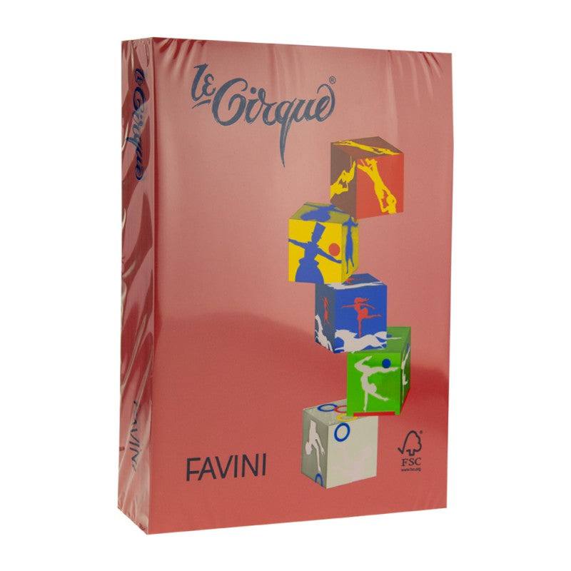 HARTIE COLORATA 80G/MP A4 210 ROSU RUBIN FAVINI A713504